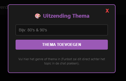 Screenshot van update